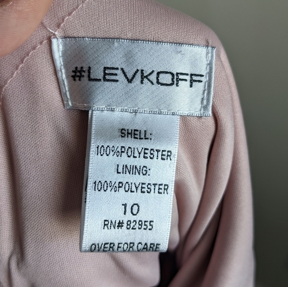 BILL Levkoff Blush Pink Chiffon Gown 10 - Picture 5 of 16